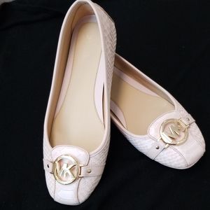 SALE💥MK Fulton SnakeEmbossed Leather Moccasin